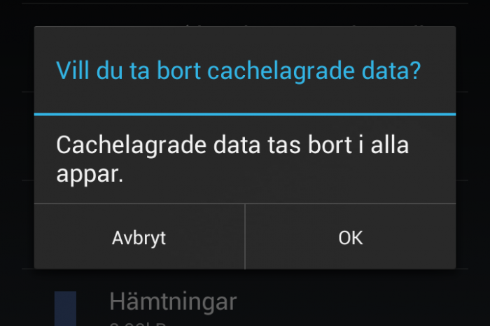 How to clear all appars cache while the Android 4.2
