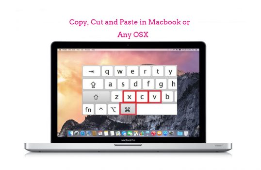 How to copy and paste on Macbook Air (OSX)